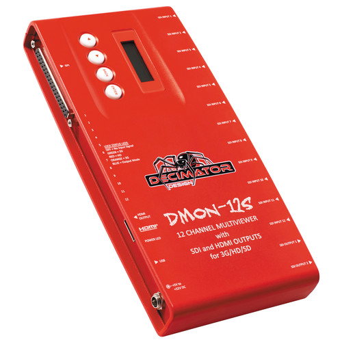 DECIMATOR DMON-12S 12-Channel Multi-Viewer with SDI & HDMI Outputs